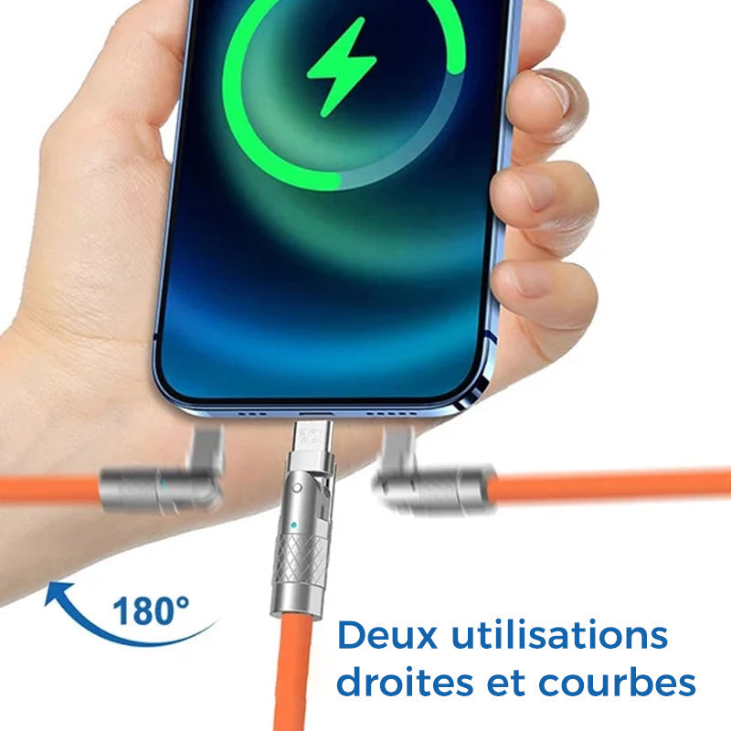 Lunesouri - Câble de Charge Rapide Rotatif à 180°