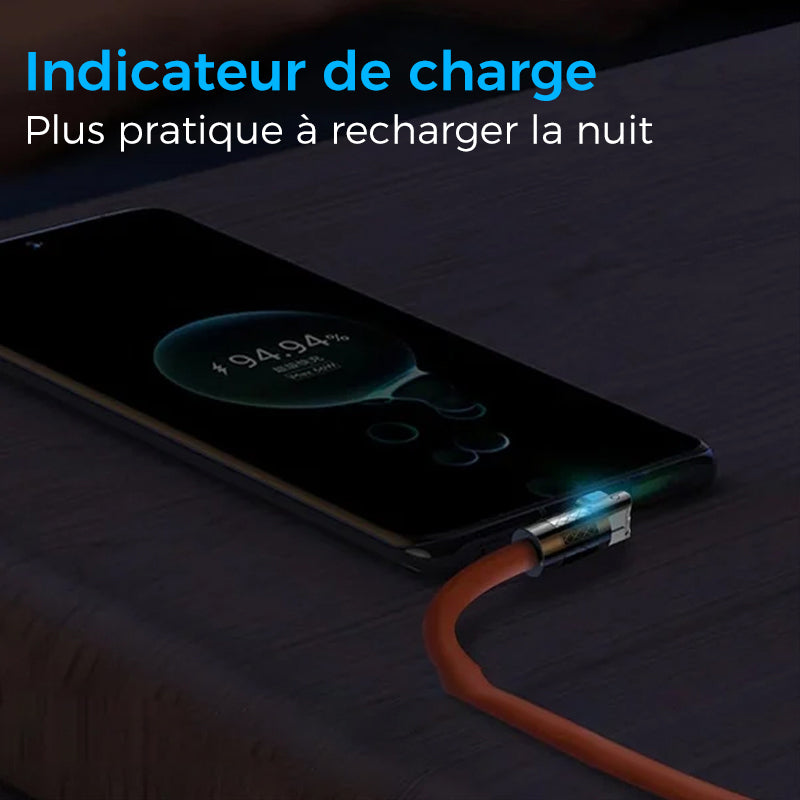 Lunesouri - Câble de Charge Rapide Rotatif à 180°