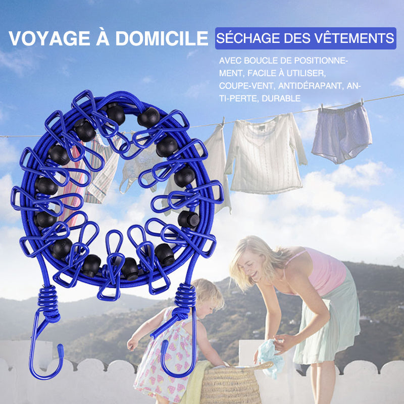 Lunesouri - Porte-vêtements de Voyage Élastique Portable