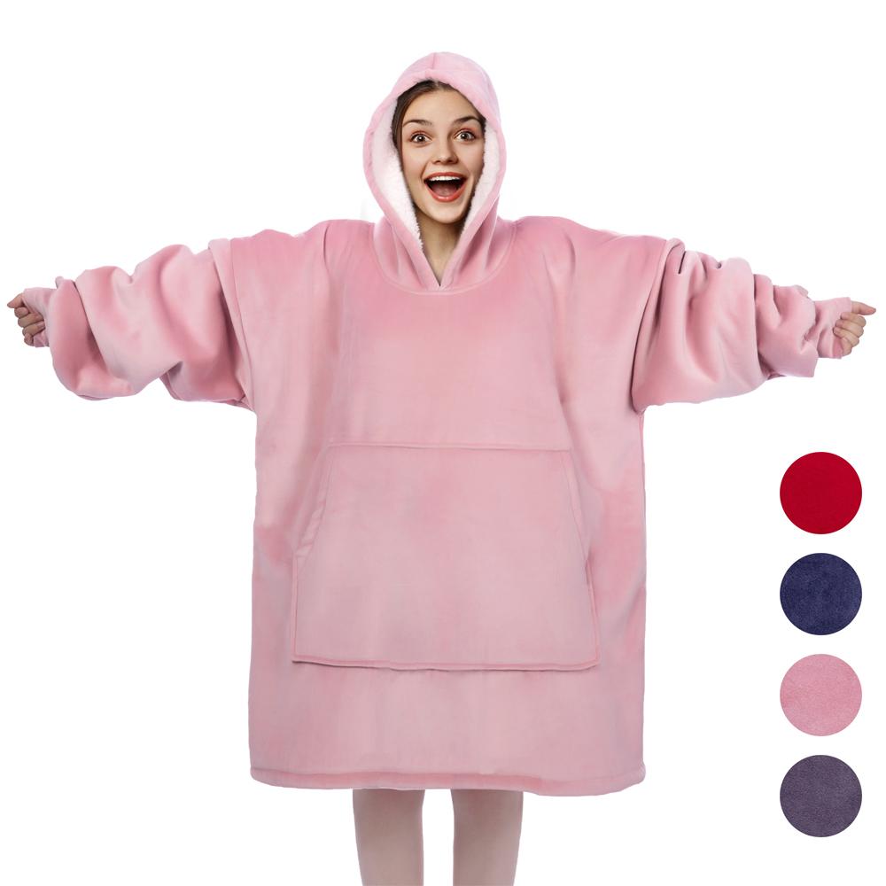 Lunesouri - Couverture à capuche confortable Sweat-shirt surdimensionné pour adultes et enfants