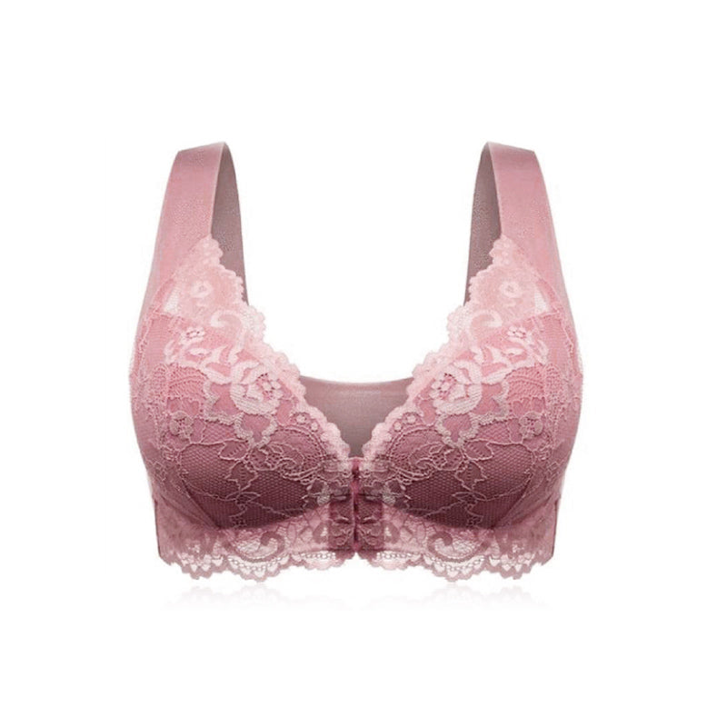 Lunesouri - soutien-gorge en dentelle respirante pour femme rose