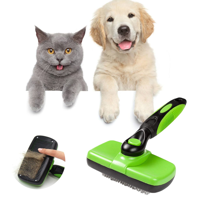 Lunesouri - Brosse autonettoyante pour chiens/chats