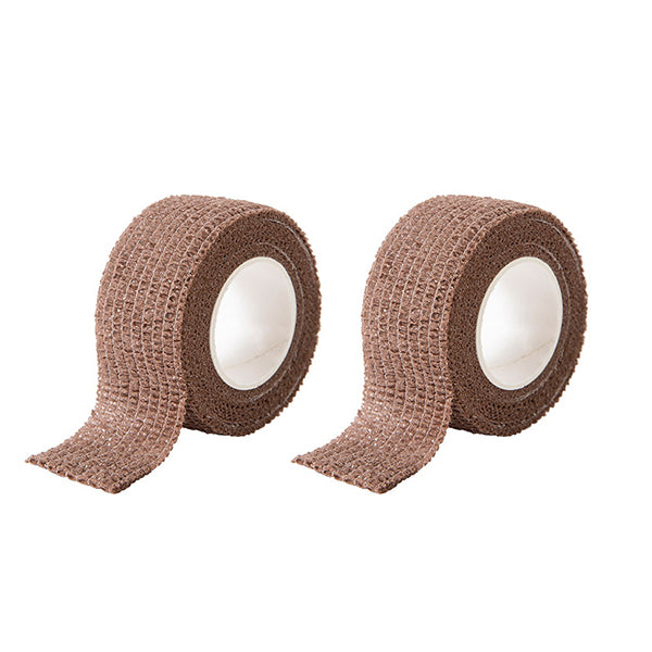 Lunesouri - Pieds de table antidérapants silencieux marron foncé 2pcs