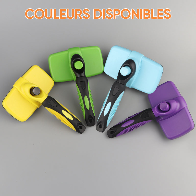 Lunesouri - Brosse autonettoyante pour chiens/chats