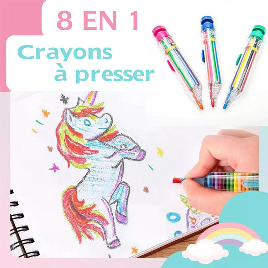 Lunesouri - Crayons 8 en 1