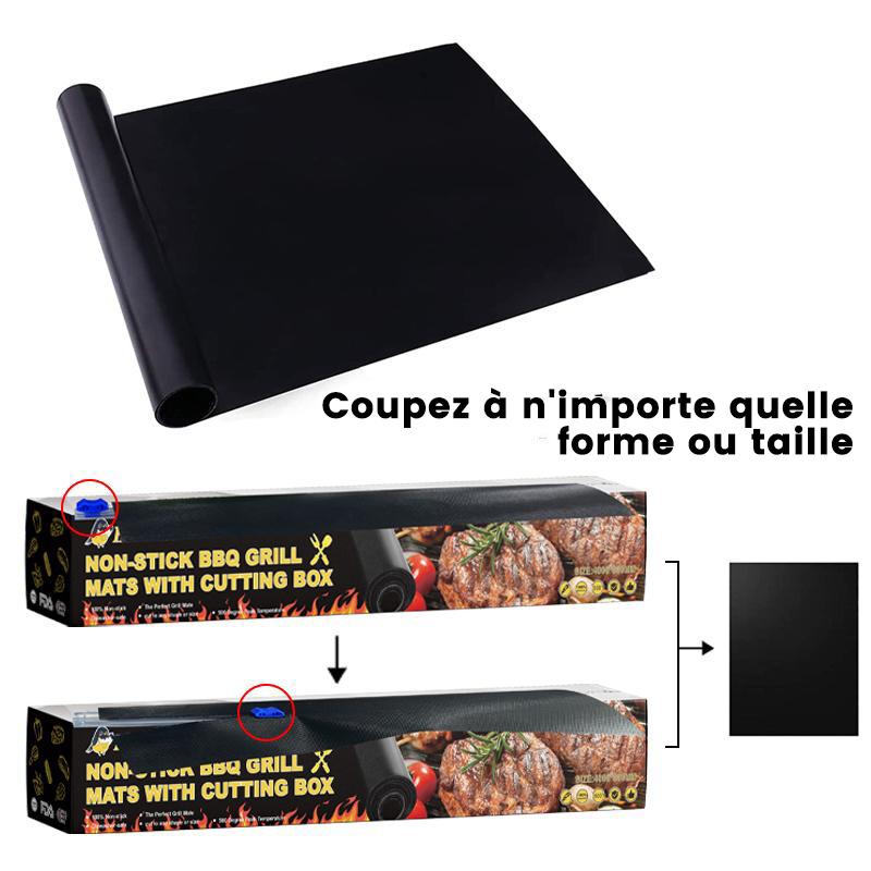 Lunesouri - Hirundo Tapis de Cuisson De Gril Résistant à la Chaleur Noir 1 pc