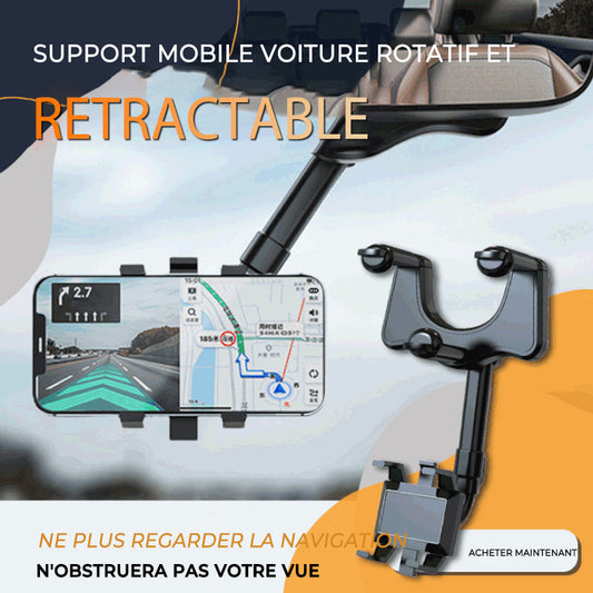 Lunesouri - Support de Téléphone Portable Rotatif et Rétractable