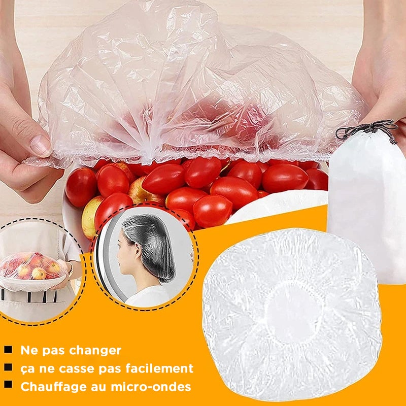 Lunesouri - Couvertures Alimentaires Jetables Sacs de Conservation Frais (100PCS)