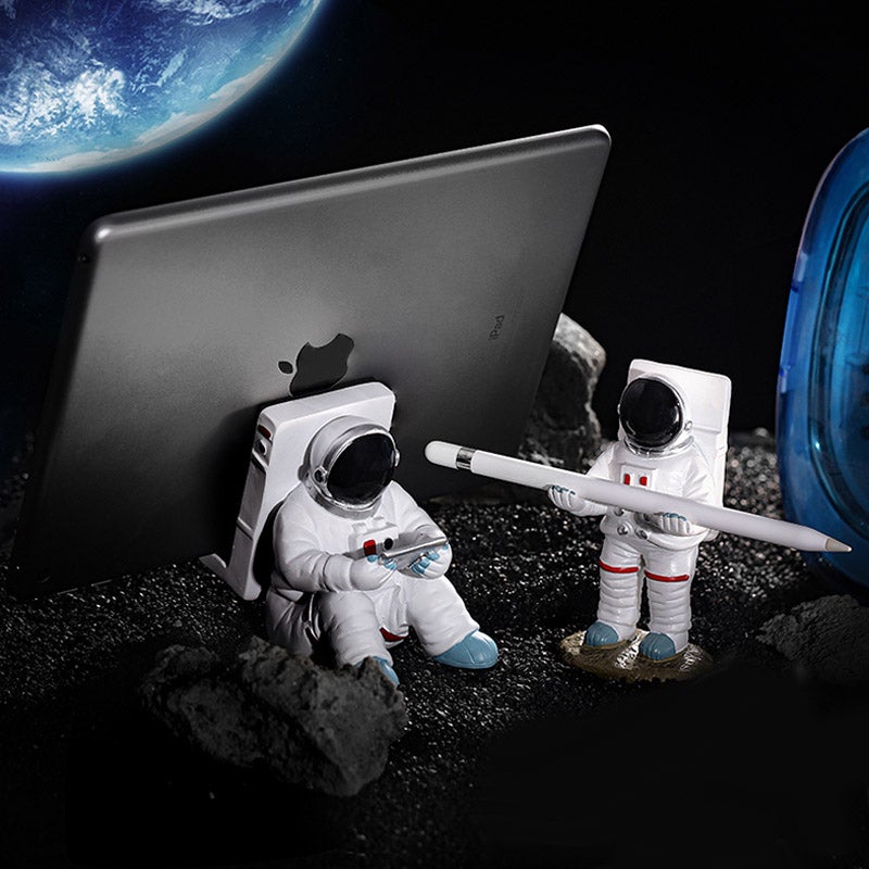 Lunesouri - Support De Téléphone Portable ou De Stylo en Décorations d'Astronautes