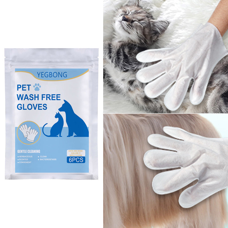 Lunesouri - Lingettes pour gants de toilettage pour animaux de compagnie