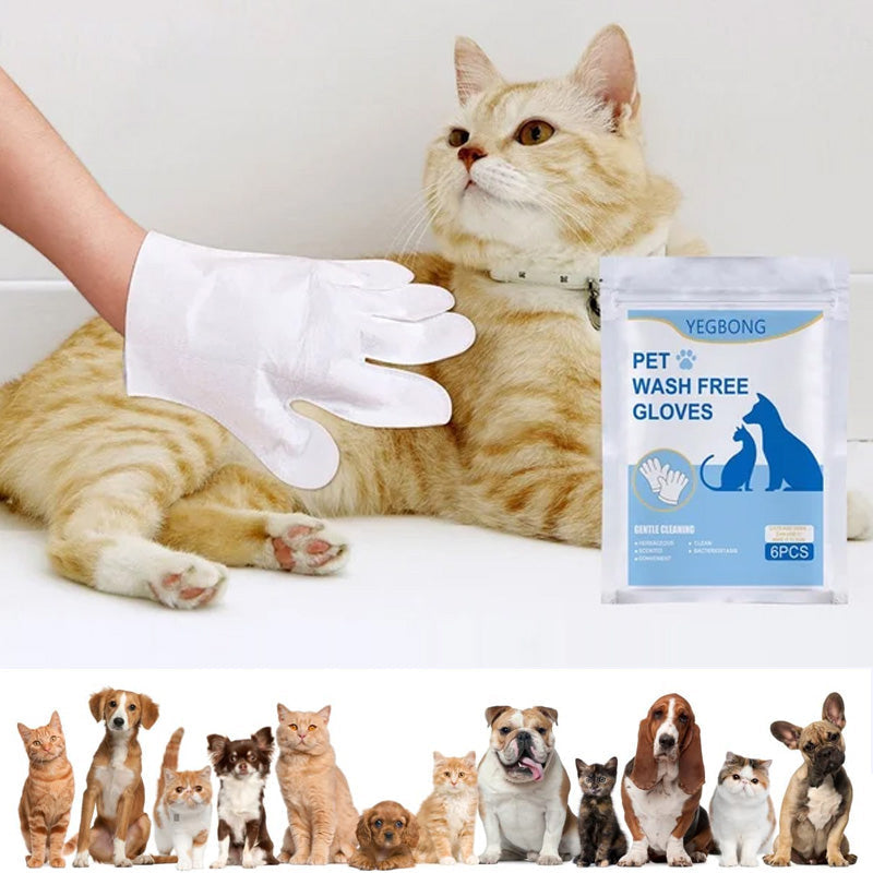 Lunesouri - Lingettes pour gants de toilettage pour animaux de compagnie