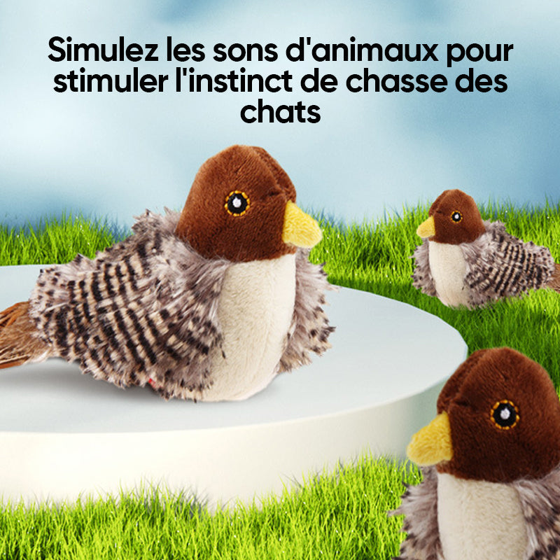 Lunesouri - Jouet pour chat - Oiseau gazouillant simulé