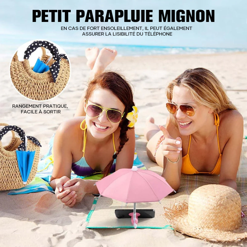 Parapluie de téléphone avec ventouse pour le soleil