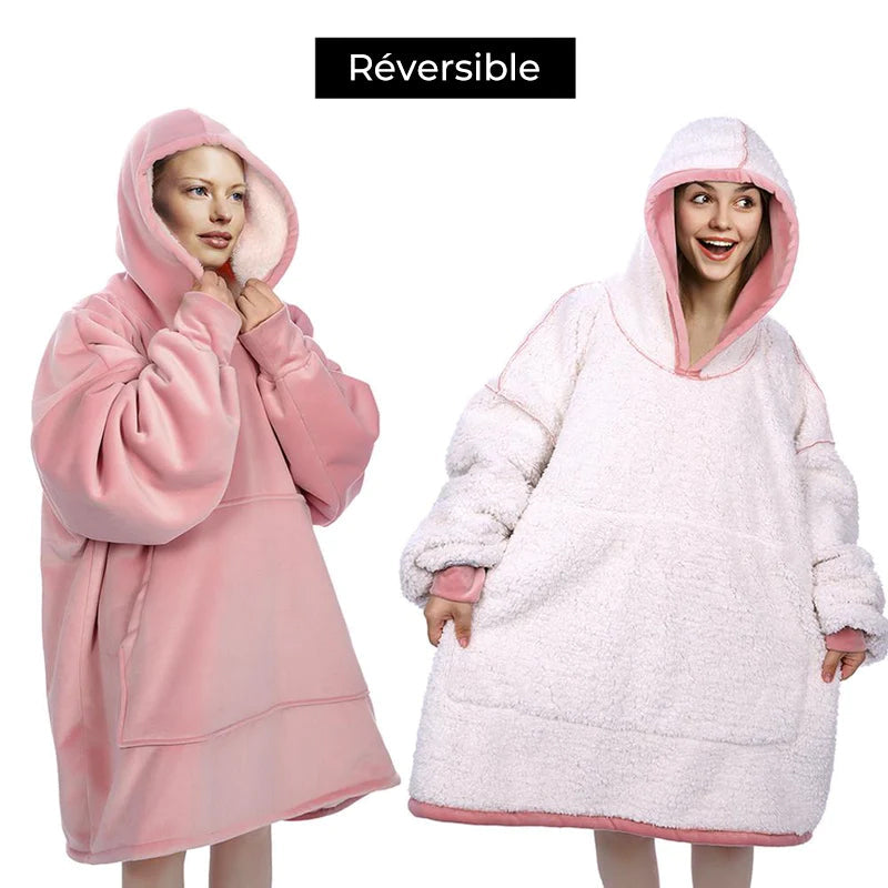 Lunesouri - Couverture à capuche confortable Sweat-shirt surdimensionné pour adultes et enfants