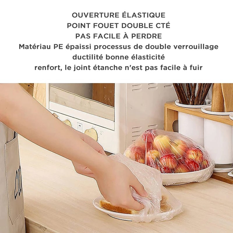 Lunesouri - Couvertures Alimentaires Jetables Sacs de Conservation Frais (100PCS)