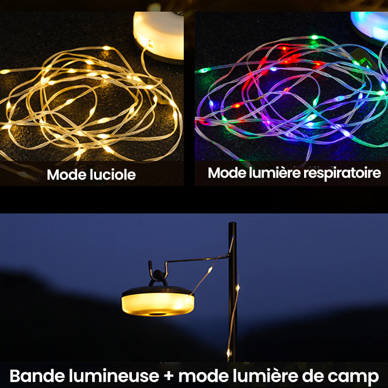 Lunesouri - Guirlande lumineuse escamotable portative imperméable extérieure