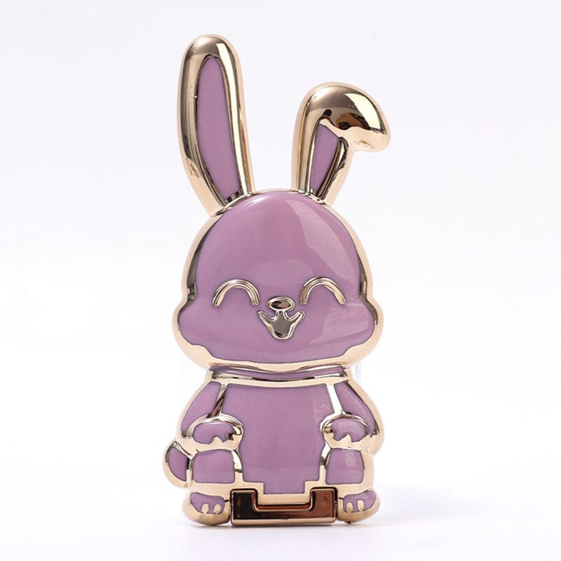 Lunesouri - Support de téléphone lapin pliable violet