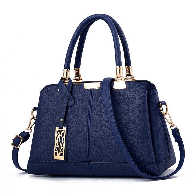 Lunesouri - Sac fourre-tout en cuir PU pour dames exquis Bleu