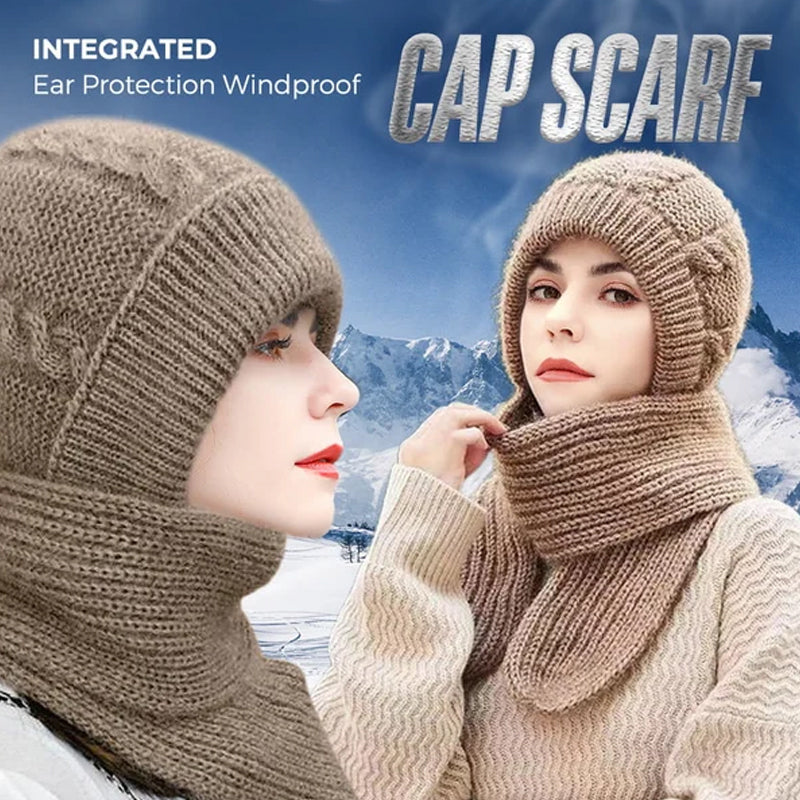 Lunesouri - Integrated Ear Protection Windproof Cap Scarf