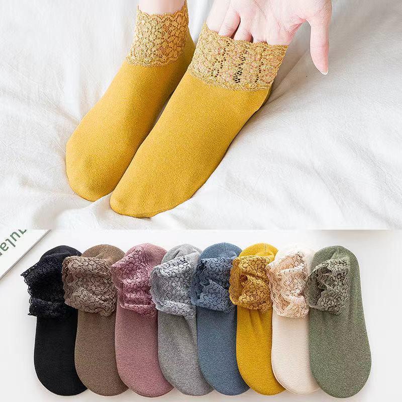 Lunesouri - New Fashion Lace Warmer Socks