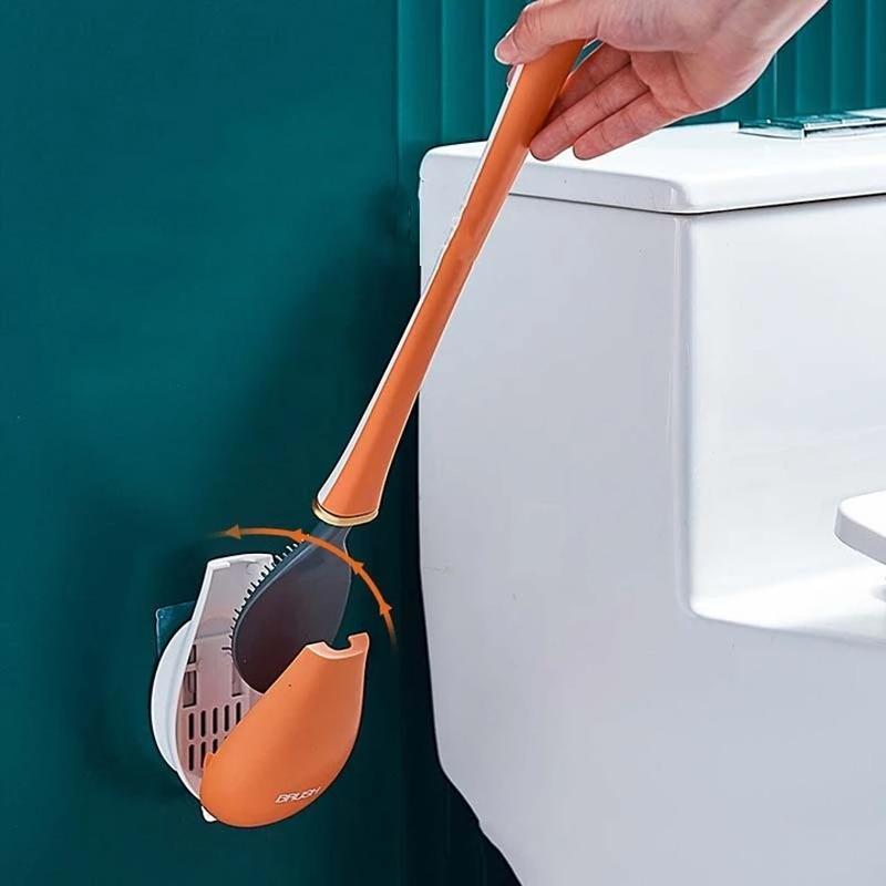 Lunesouri - Brosse de nettoyage de toilette à long manche