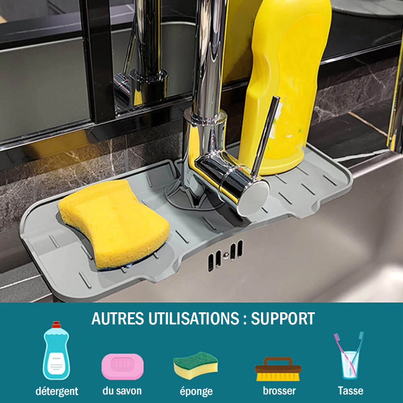 Lunesouri - Coussinet en silicone pour éclaboussures de robinet