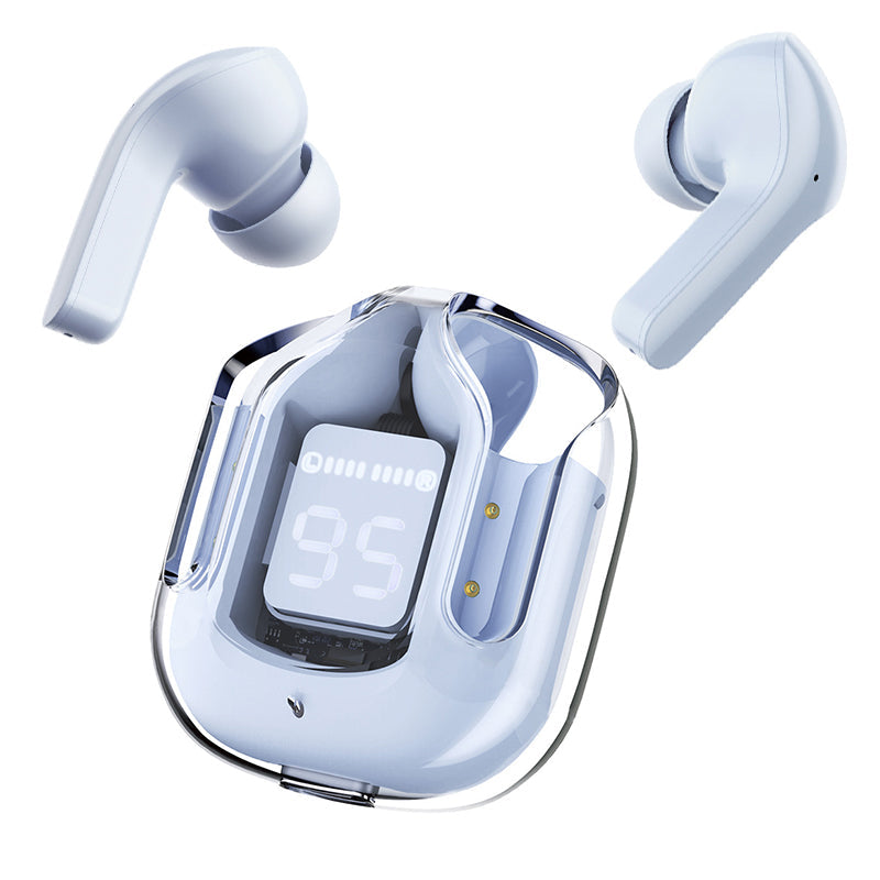 Lunesouri - Casque Bluetooth avec réduction de bruit ENC bleu