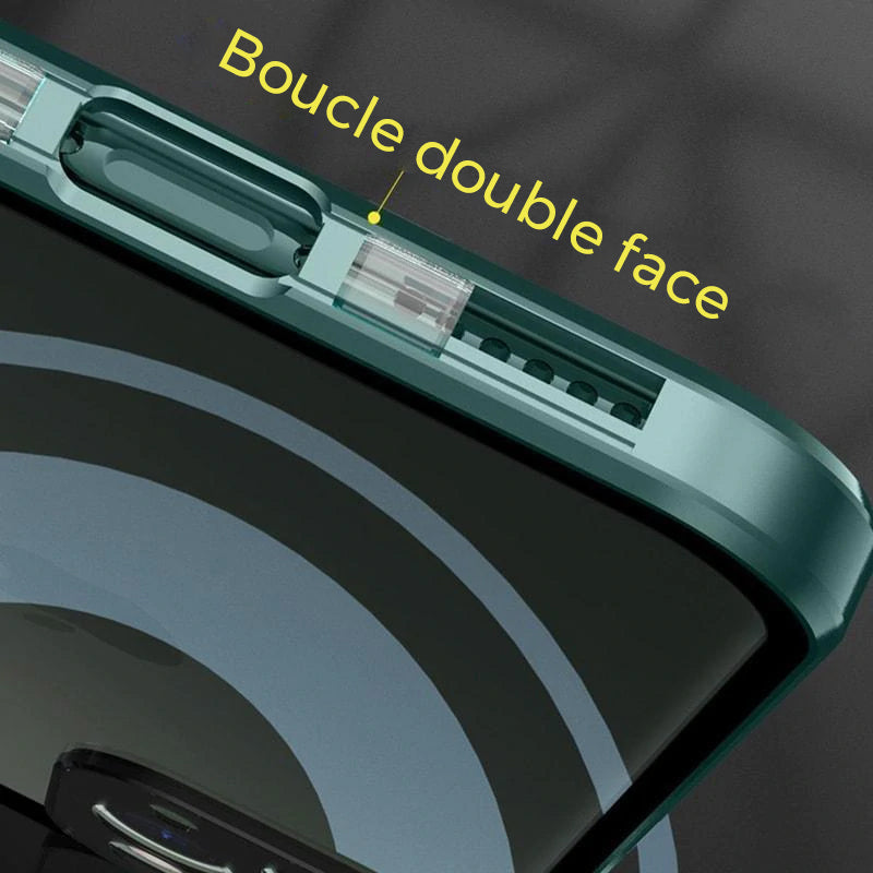 Lunesouri - 2022 Coque iPhone avec boucle double face