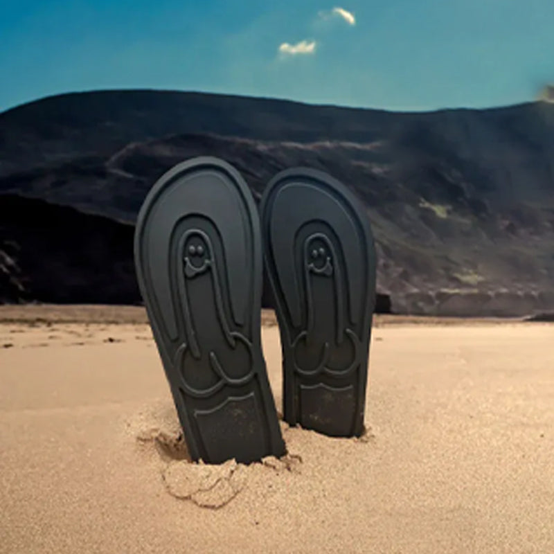 Unisex-Flip-Flops mit verstecktem Penis