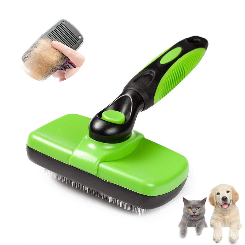 Lunesouri - Brosse autonettoyante pour chiens/chats