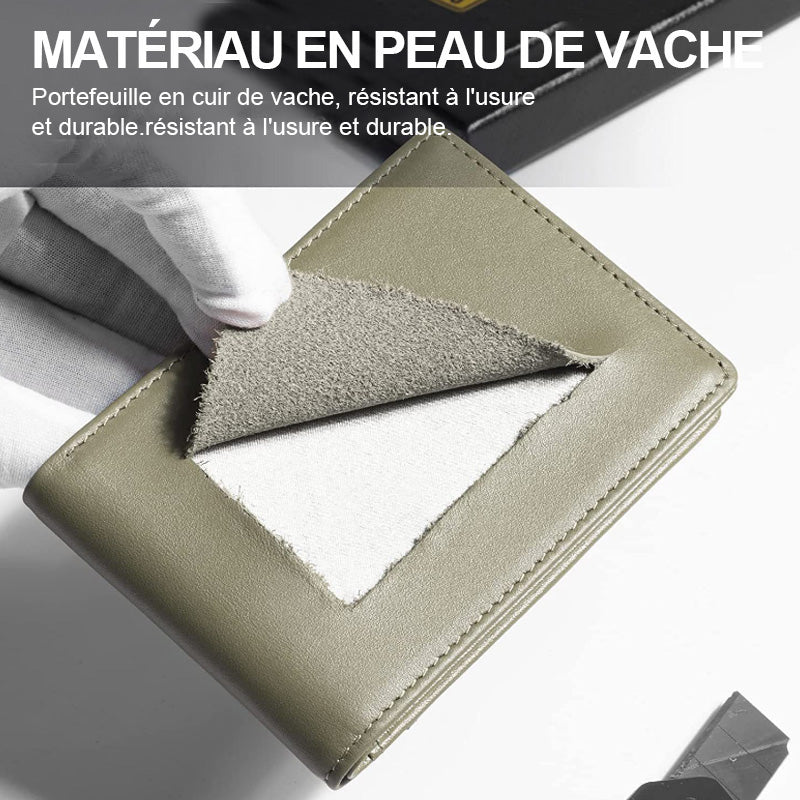 Portefeuille mince pour hommes avec blocage RFID