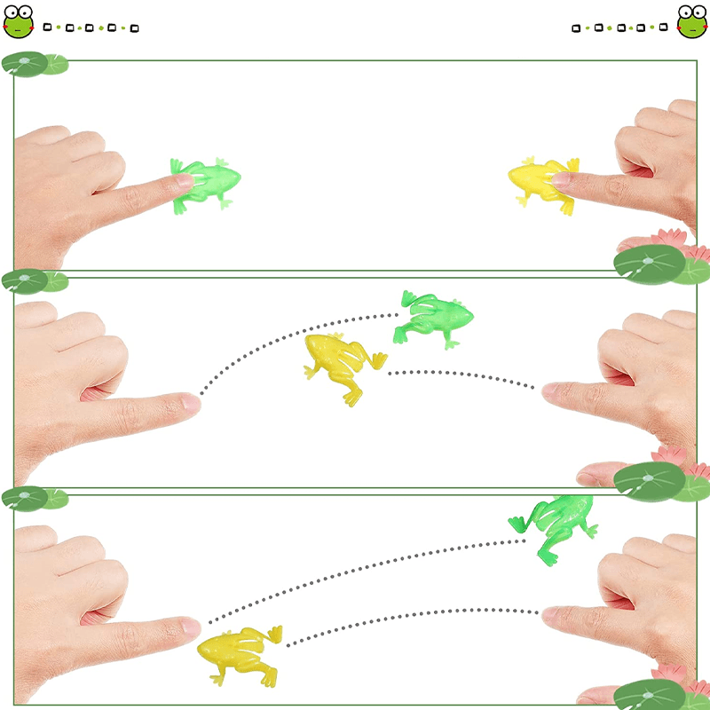 Lunesouri - Grenouille Sauteuse en Plastique