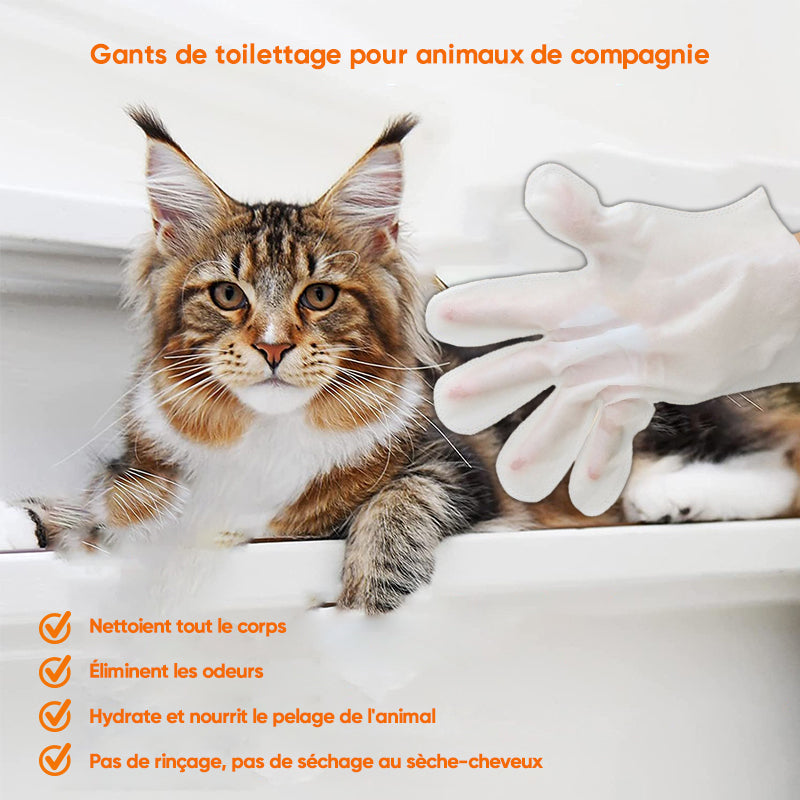 Lunesouri - Gants pour animaux de compagnie sans lavage