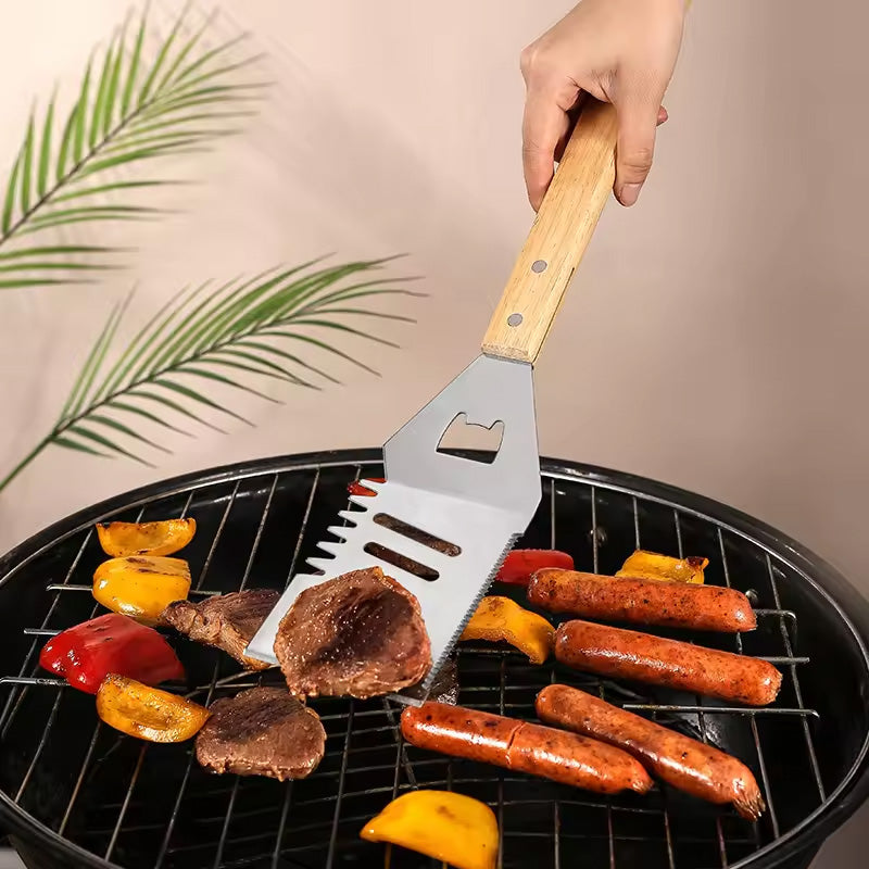 5-in-1-Grillspatel, Gabel und Messer