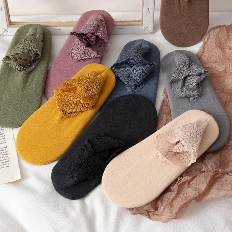 Lunesouri - New Fashion Lace Warmer Socks