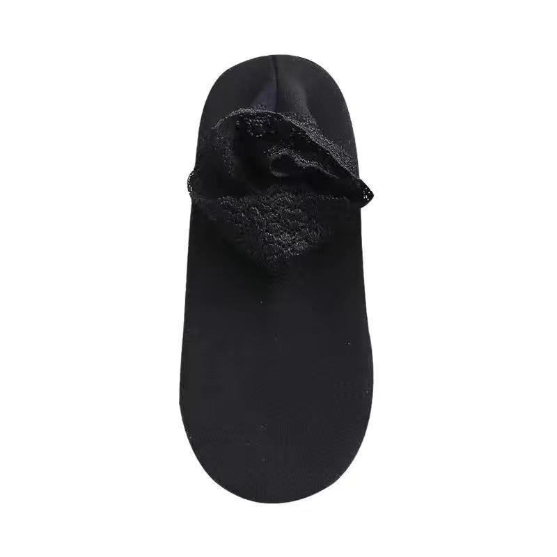 Lunesouri - New Fashion Lace Warmer Socks black