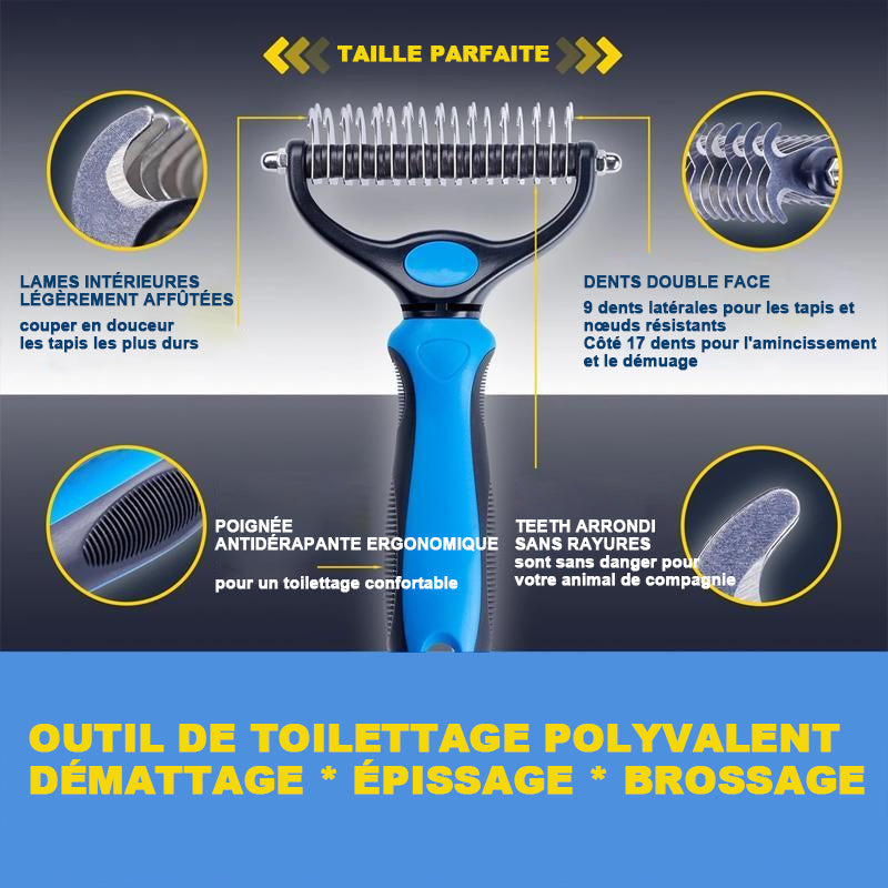 Lunesouri - Brosse de toilettage pour animaux de compagnie