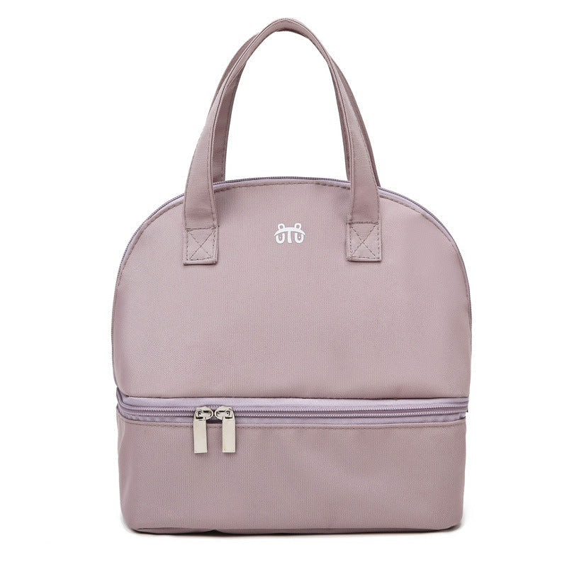 Lunesouri - Sac isolant portable de couleur unie mauve