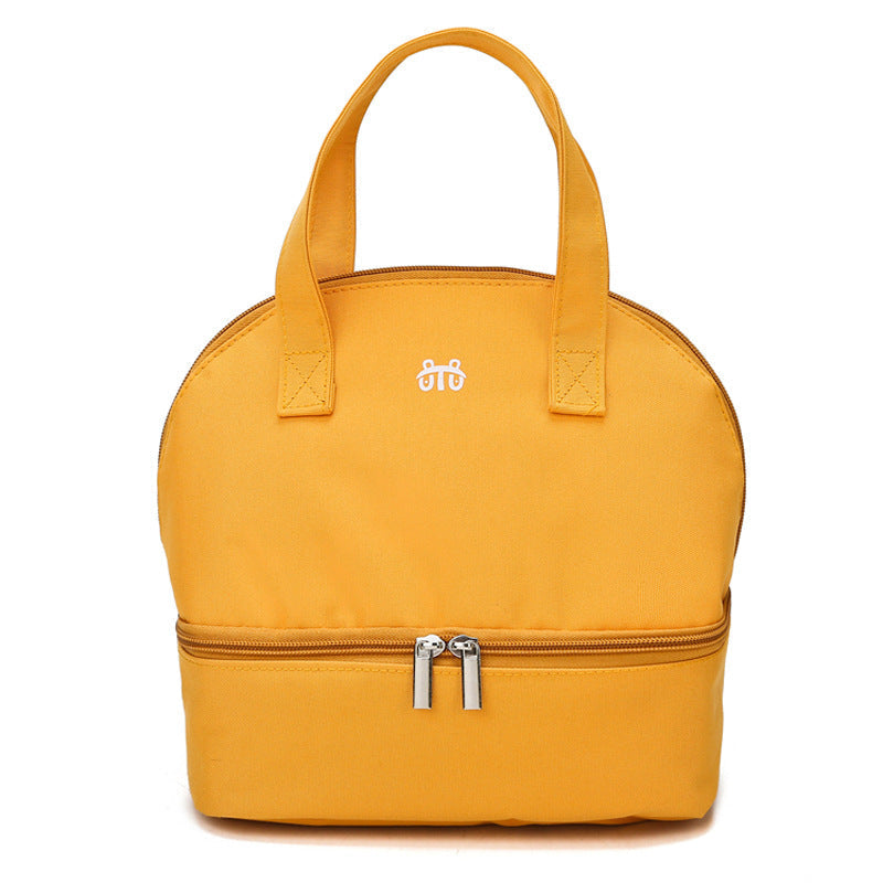 Lunesouri - Sac isolant portable de couleur unie jaune