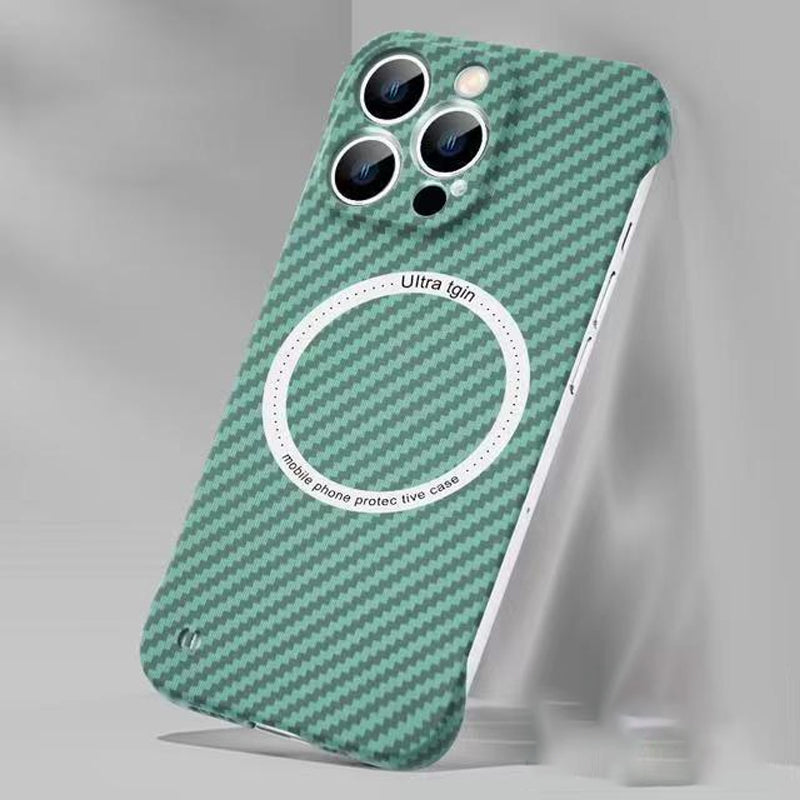 Lunesouri - Coque De Téléphone Légère En Fibre De Carbone Vert