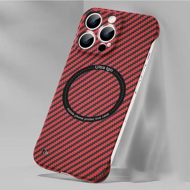 Lunesouri - Coque De Téléphone Légère En Fibre De Carbone Rouge