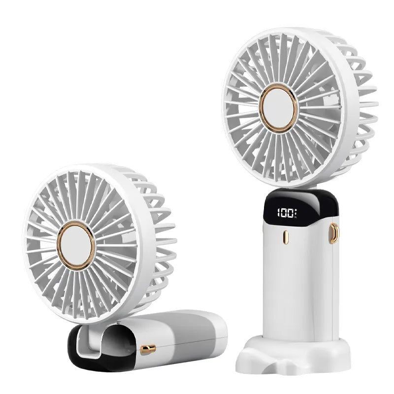 Lunesouri - Ventilateur Electrique Portable à Compression Blanc sans fonction de refroidissement