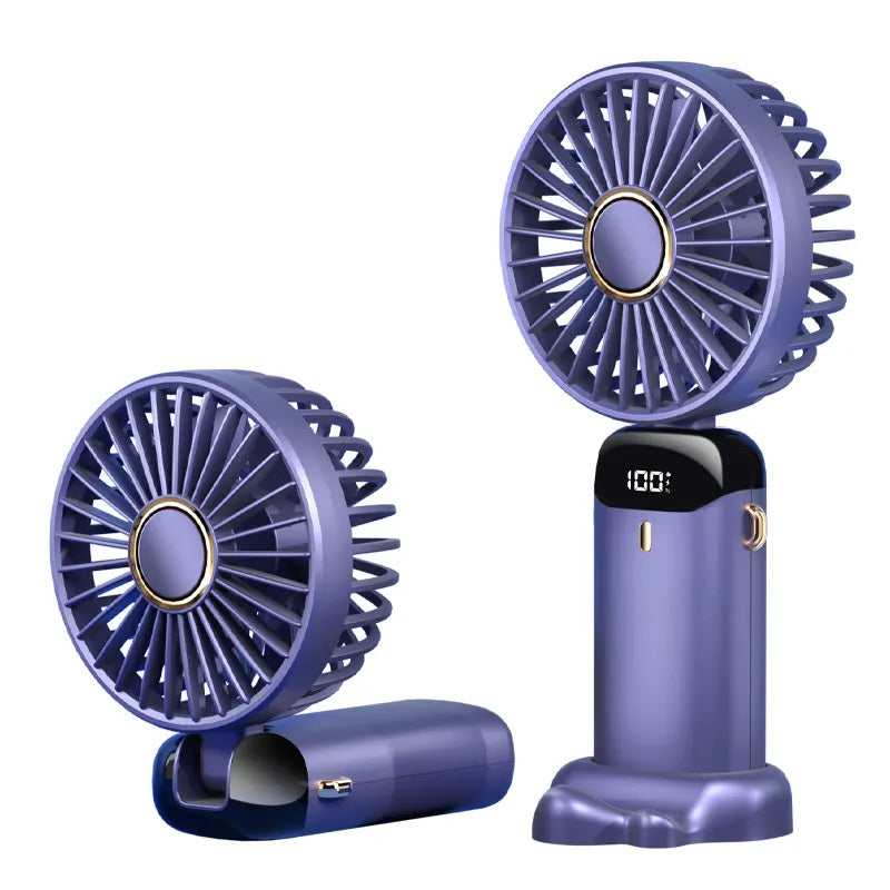 Lunesouri - Ventilateur Electrique Portable à Compression Bleu sans fonction de refroidissement