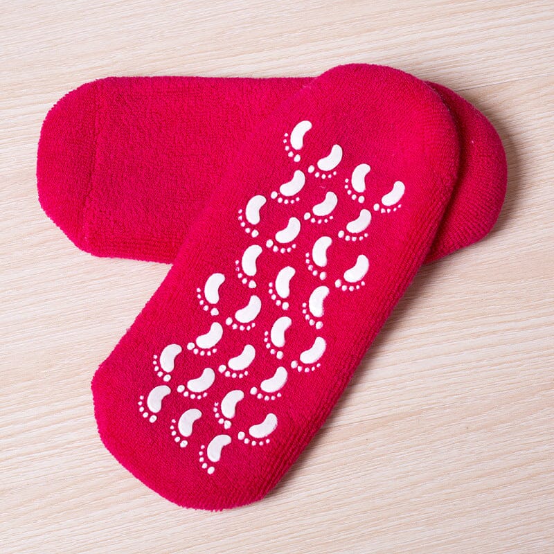 Lunesouri - Moisturizing Socks with Gel Lining Red